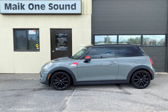 2017 Mini Cooper with professional window tint in North Bay